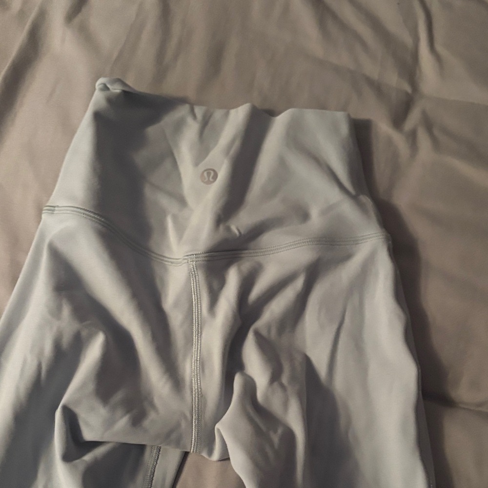 Lululemon Athletica Light Gray Capris